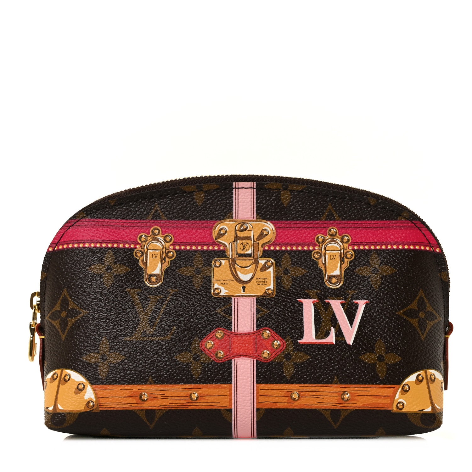 Louis Vuitton Monogram Summer Trunks Cosmetic Pouch PM 1 of 8