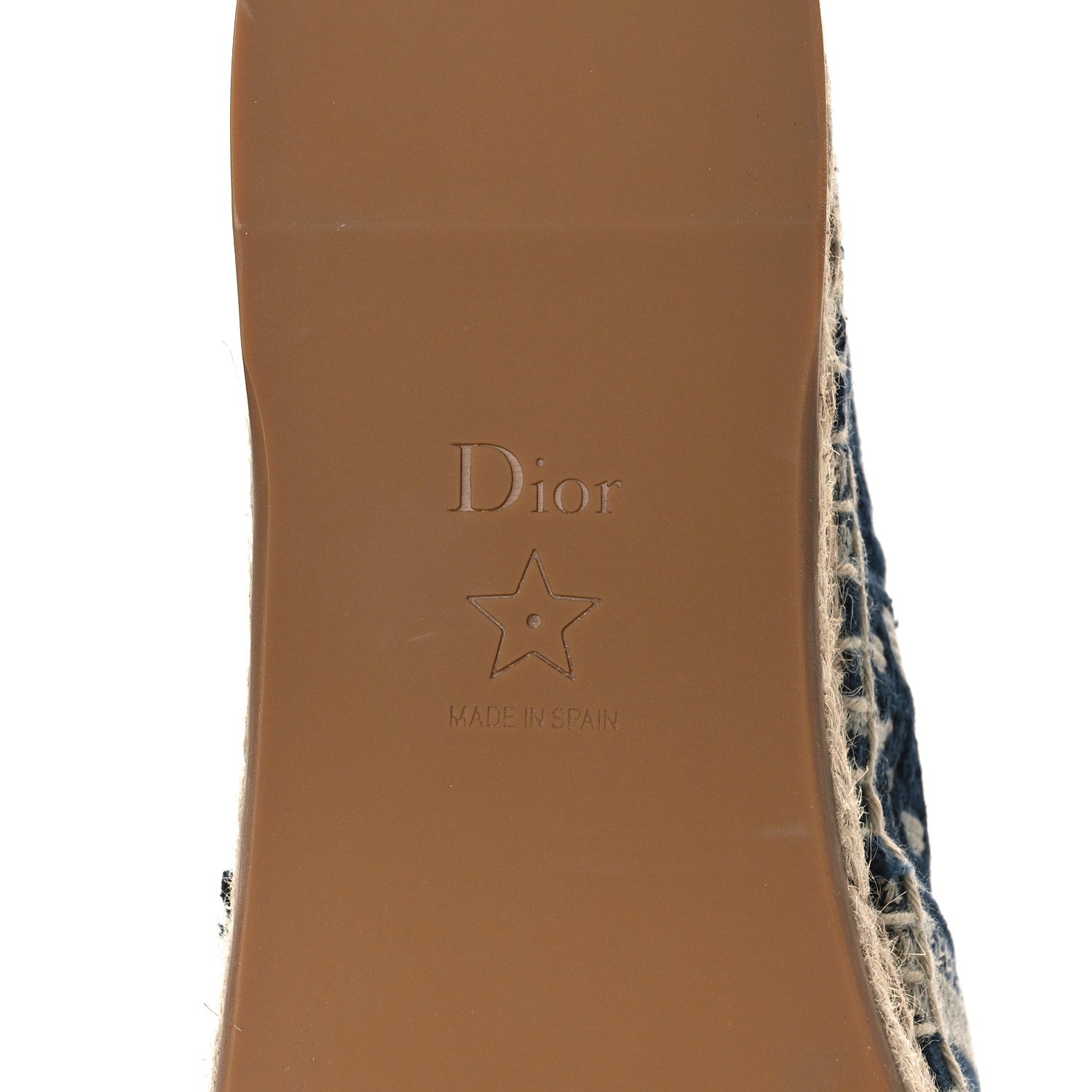 Christian Dior Oblique Embroidered Granville 15mm Espadrilles 40.5 Deep Blue 7 of 9