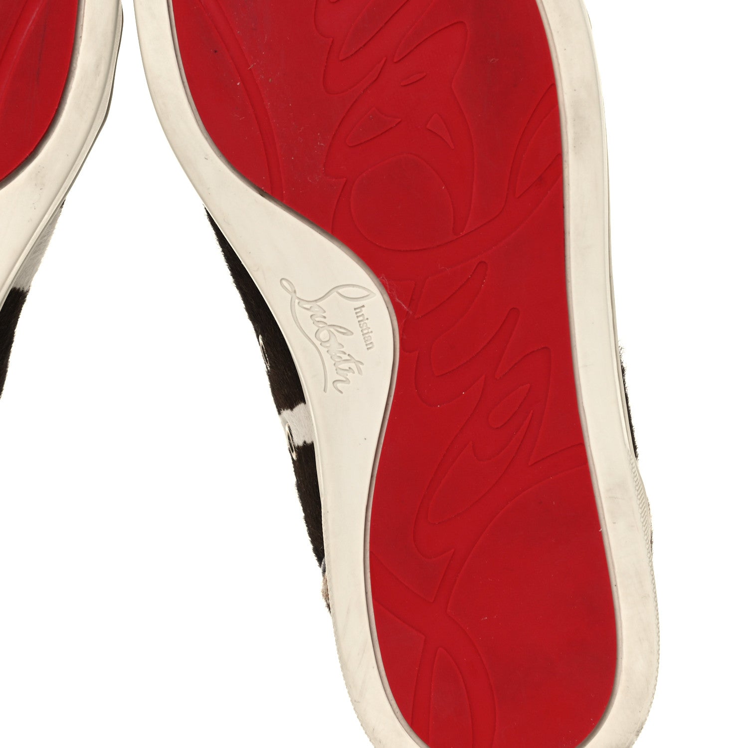 Christian Louboutin Calf Hair Animal Print Rantus Orlato Flat Sneakers 38 Multicolor 8 of 13