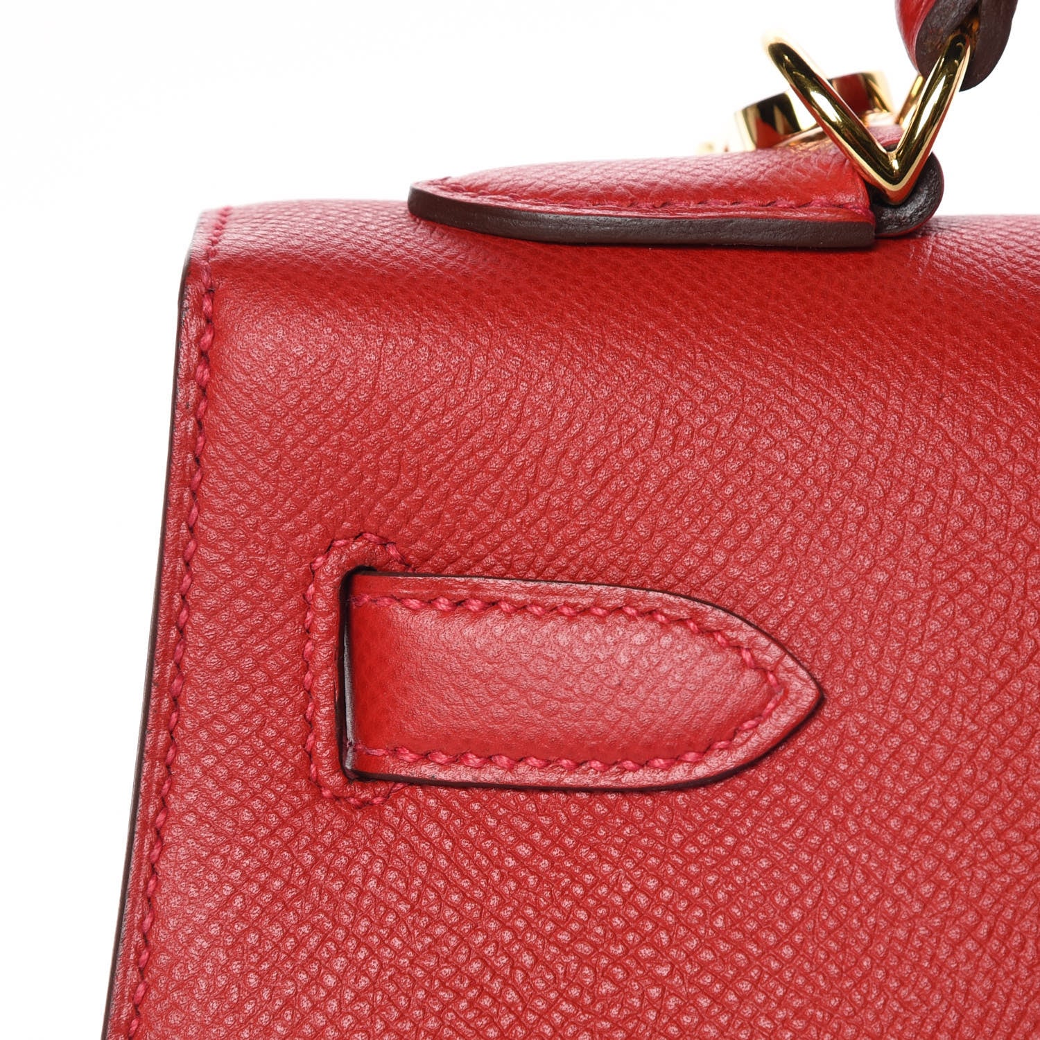 Hermes Epsom Kelly Sellier 32 Rouge Casaque 9 of 39