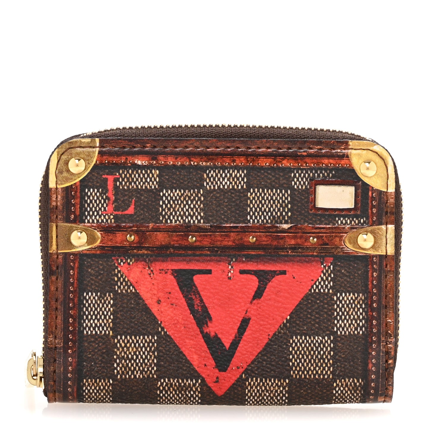 Transformed Damier Ebene Time Trunk Zippy Coin Purse
