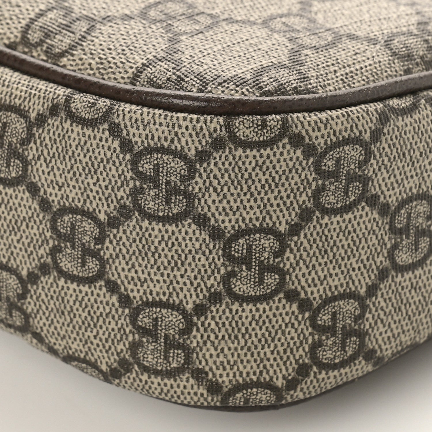 Gucci GG Supreme Monogram Textured Dollar Calfskin Small Ophidia Hobo Beige Ebony New Acero 8 of 8