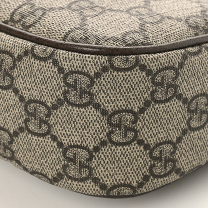 Gucci GG Supreme Monogram Textured Dollar Calfskin Small Ophidia Hobo Beige Ebony New Acero 8 of 8