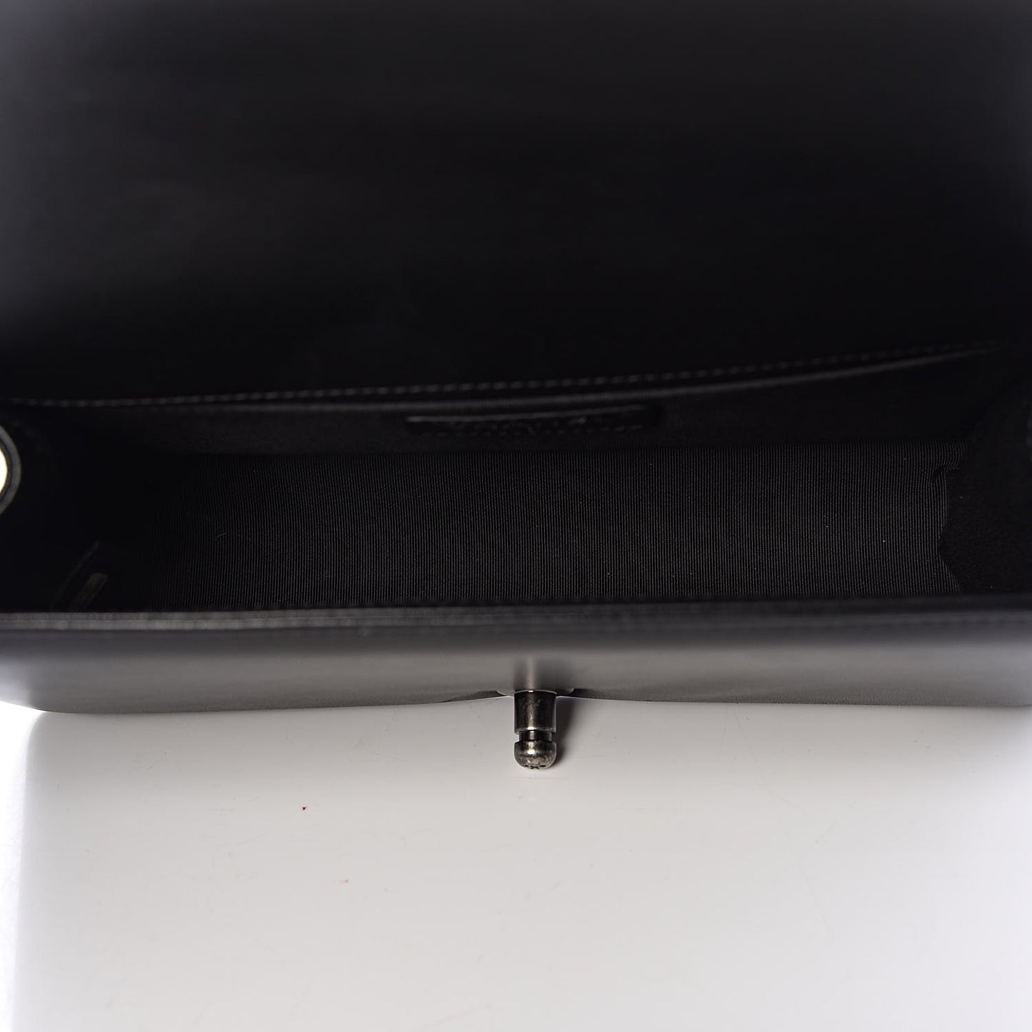 Lambskin Quilted Medium Boy Flap Black