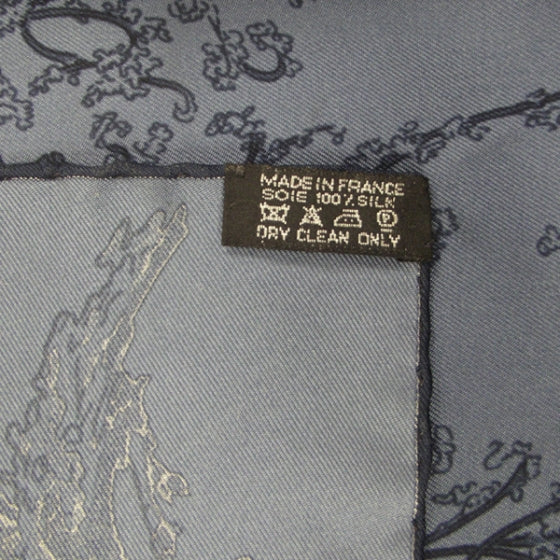 Silk Jardin Des Metamorphoses Scarf Bleu