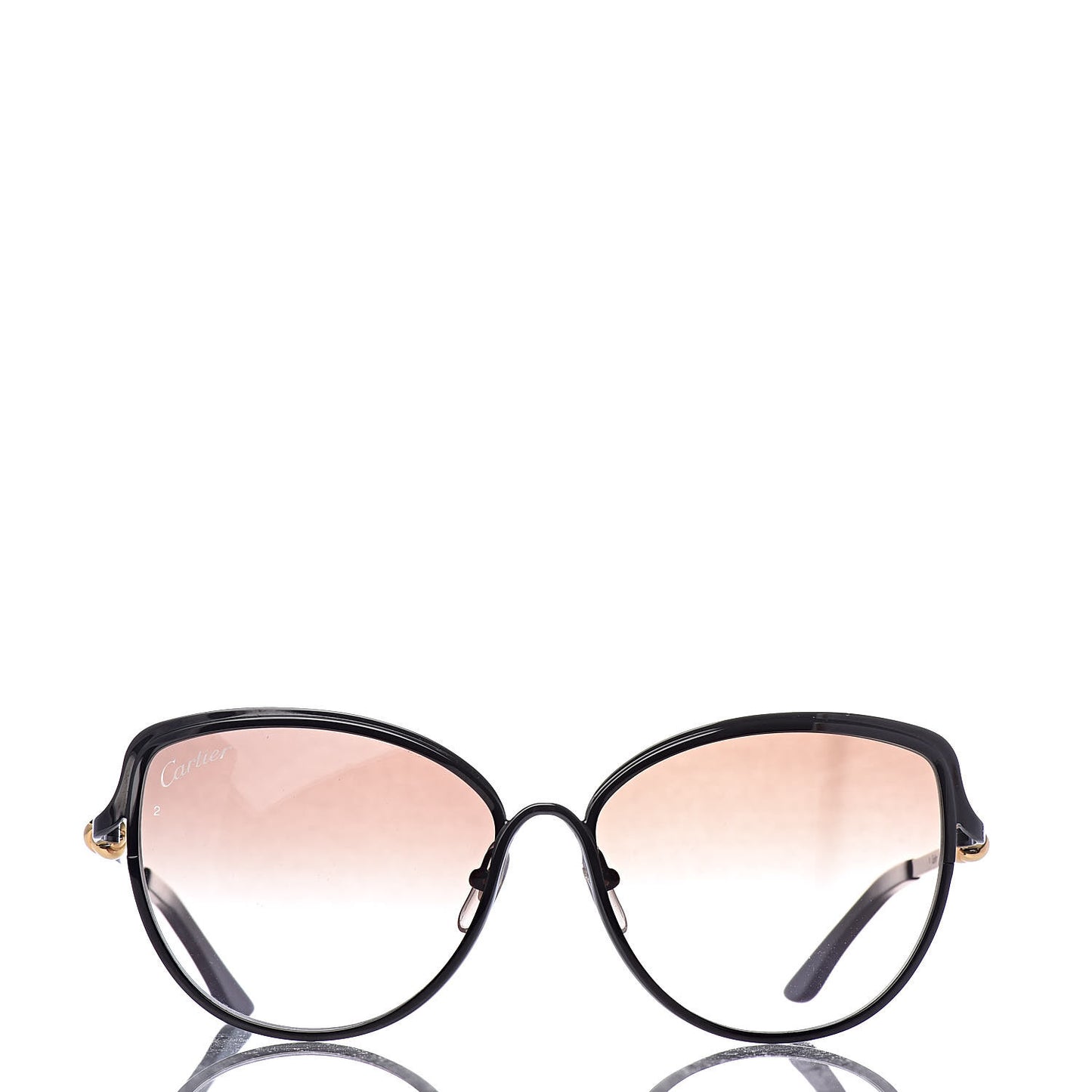 Metal Trinity Sunglasses CT0089S Black Brown