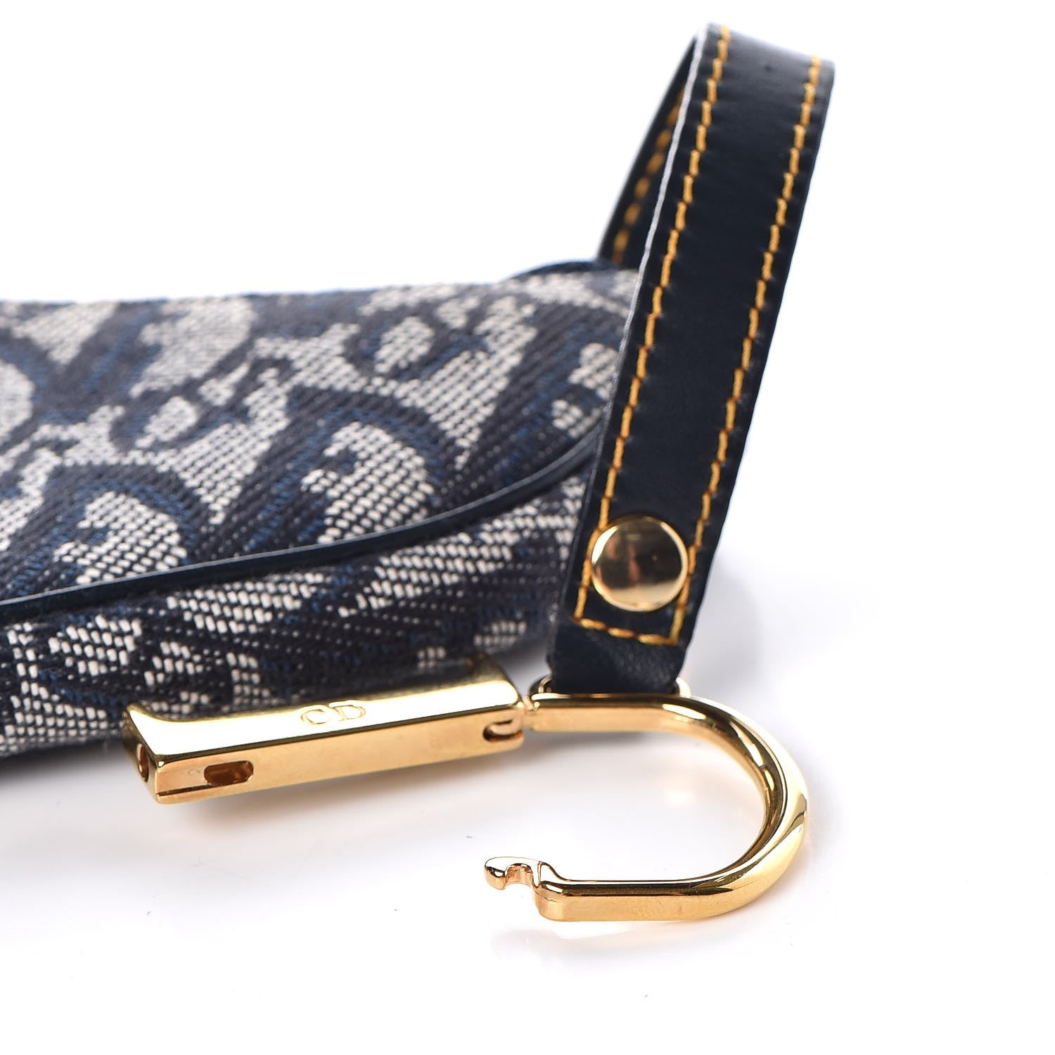 Christian Dior Monogram Saddle Coin Purse Navy 8 of 8