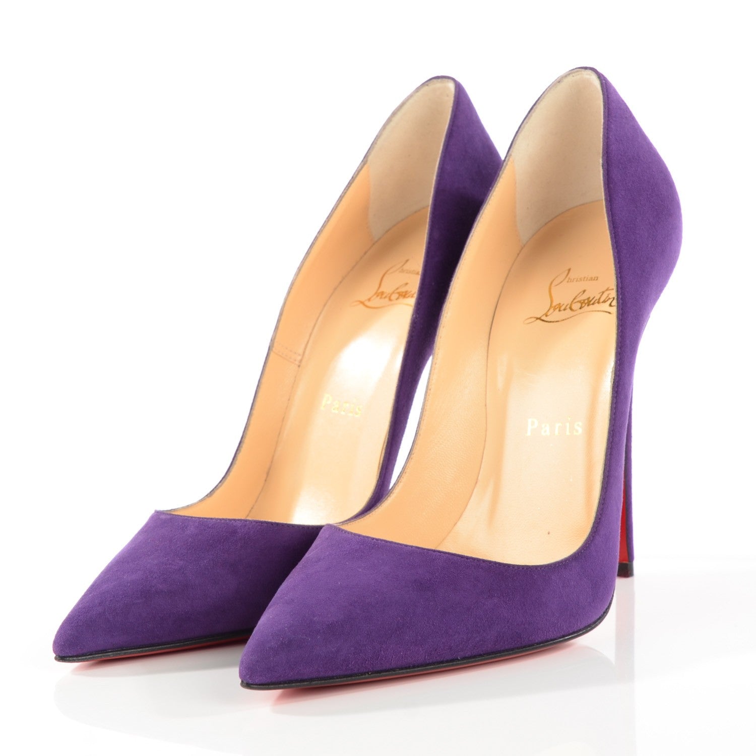 Christian Louboutin Suede So Kate 120 Pumps 38 Violet 3 of 8