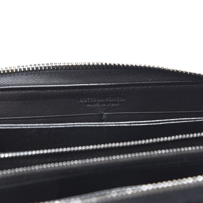 Bottega Veneta Nappa Intrecciato Zip Around Wallet Black 6 of 9