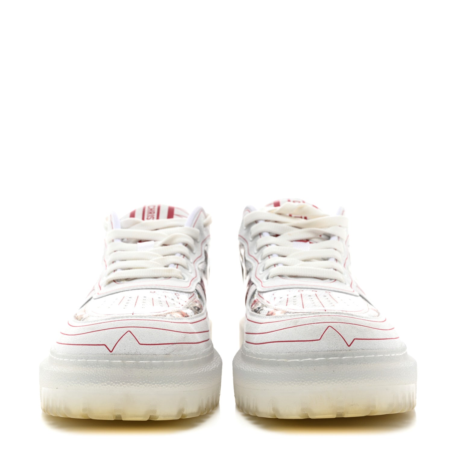 Christian Dior Calfskin Technical Fabric Dior Addict D Butterfly Low Top Sneakers 38 Multicolor 2 of 10