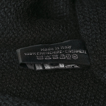 Chanel Cashmere CC Beanie Hat Black 5 of 5