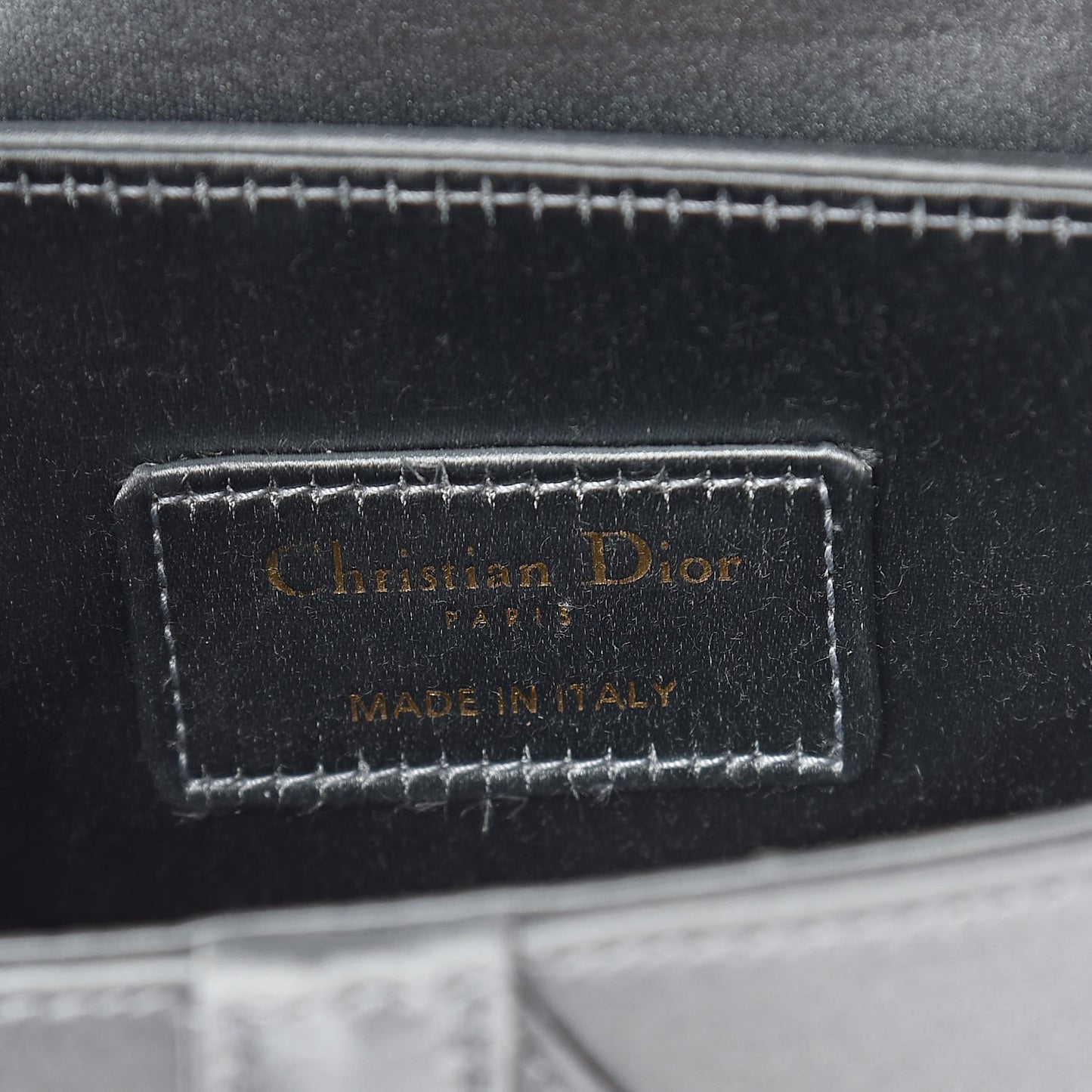Satin Crystal Mini Saddle Bag Blue Gray