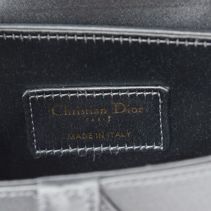 Christian Dior Satin Crystal Mini Saddle Bag Blue Gray 6 of 8