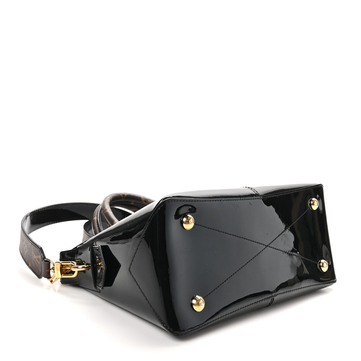 Louis Vuitton Patent Calfskin Miroir Tote Black 3 of 8