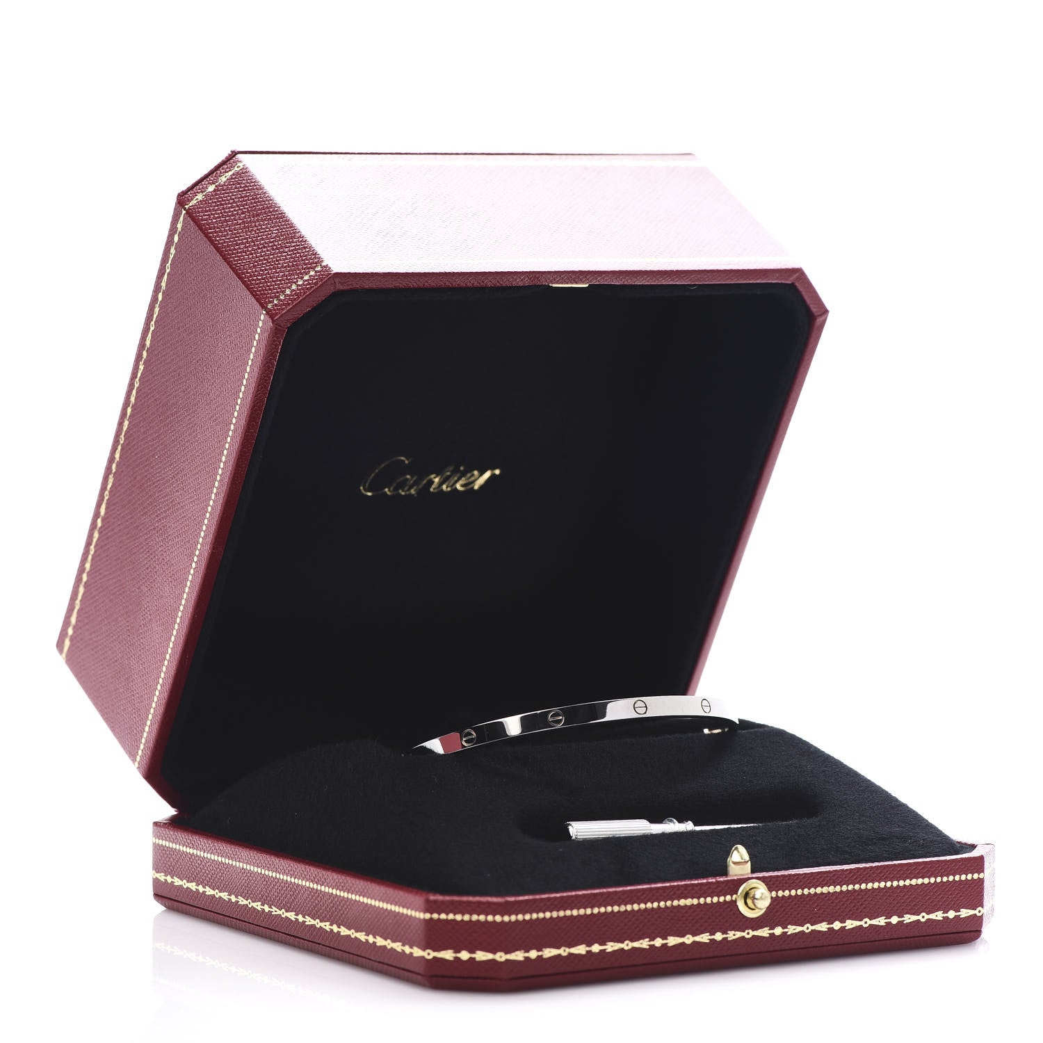 Cartier 18K White Gold Small LOVE Bracelet 19 6 of 6