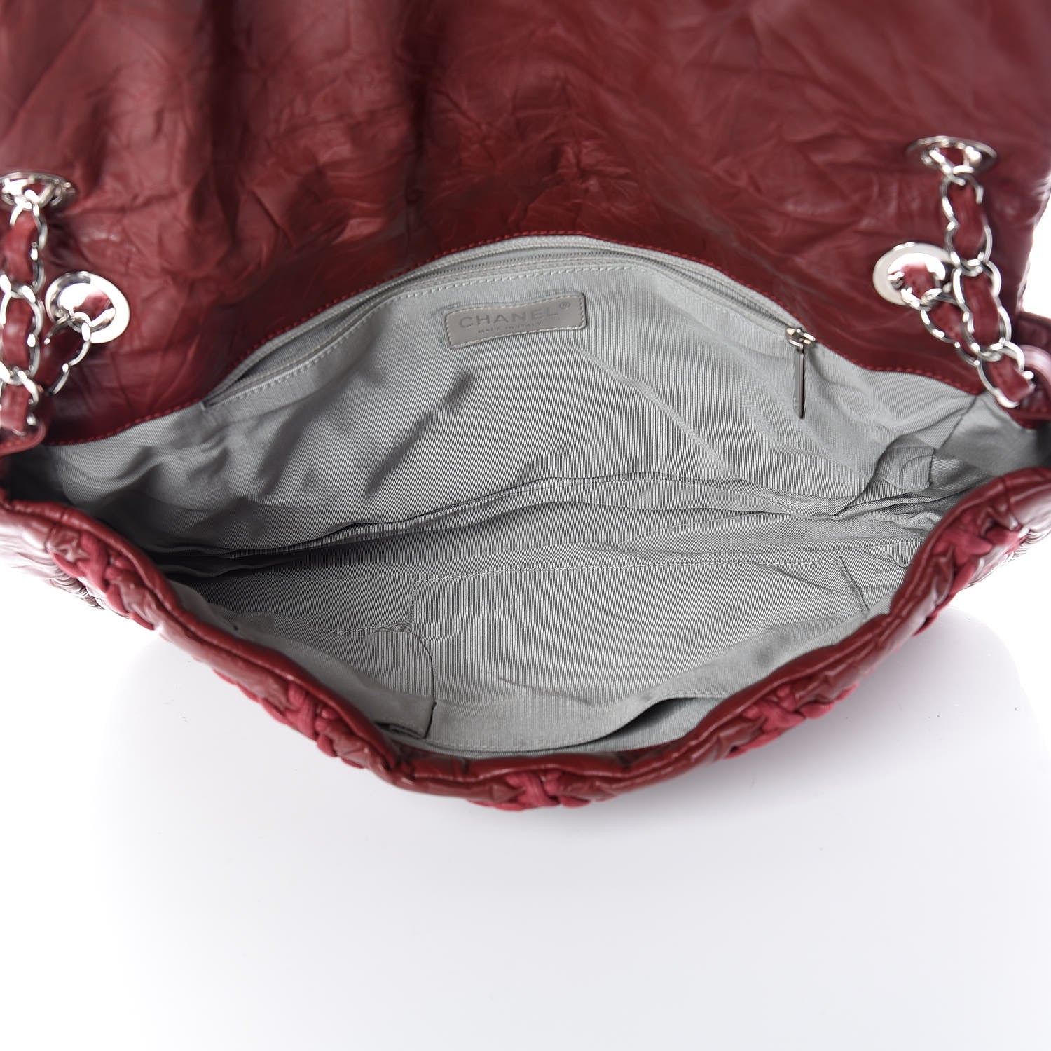 Chanel Calfskin Ultra Stitch Oversize Flap Dark Red 5 of 10