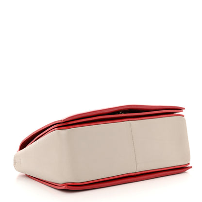 Celine Shiny Smooth Calfskin Medium Frame Shoulder Bag Poppy Red Clay 4 of 17