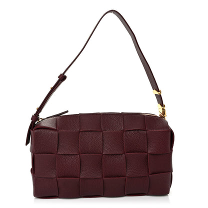 Bottega Veneta Grained Calfskin Maxi Intrecciato Brick Cassette Bag Bordeaux 1 of 10