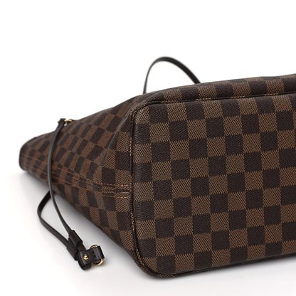 Louis Vuitton Damier Ebene Neo Neverfull MM Rose Ballerine 7 of 8