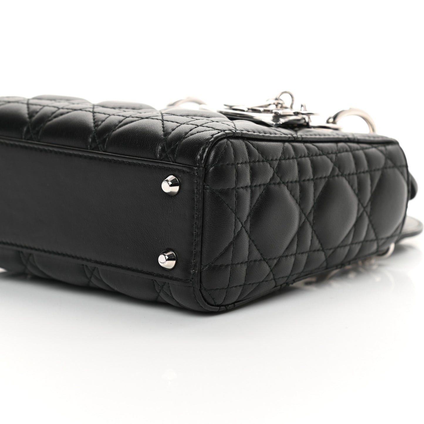 Lambskin Cannage Mini Lady Dior Black
