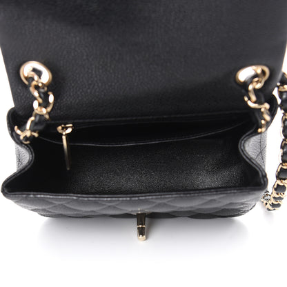 Chanel Caviar Quilted Mini Square Flap Black 5 of 9