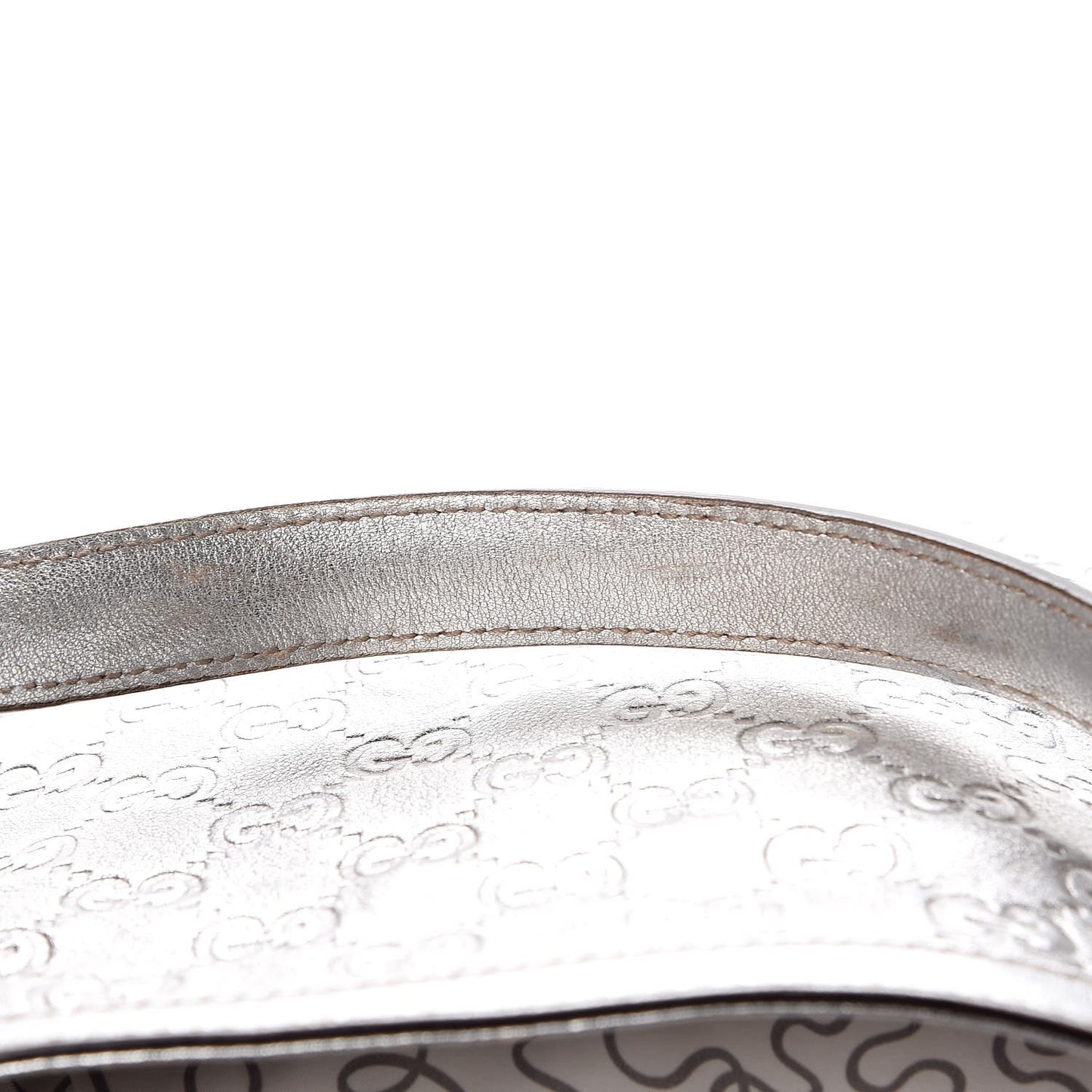 Guccissima Medium Britt Tote Silver