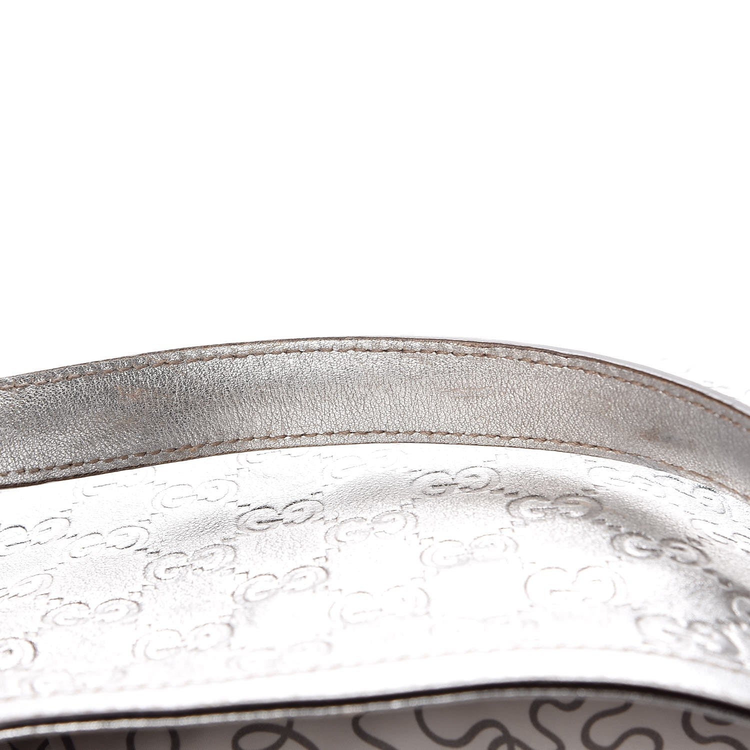 Gucci Guccissima Medium Britt Tote Silver 8 of 17