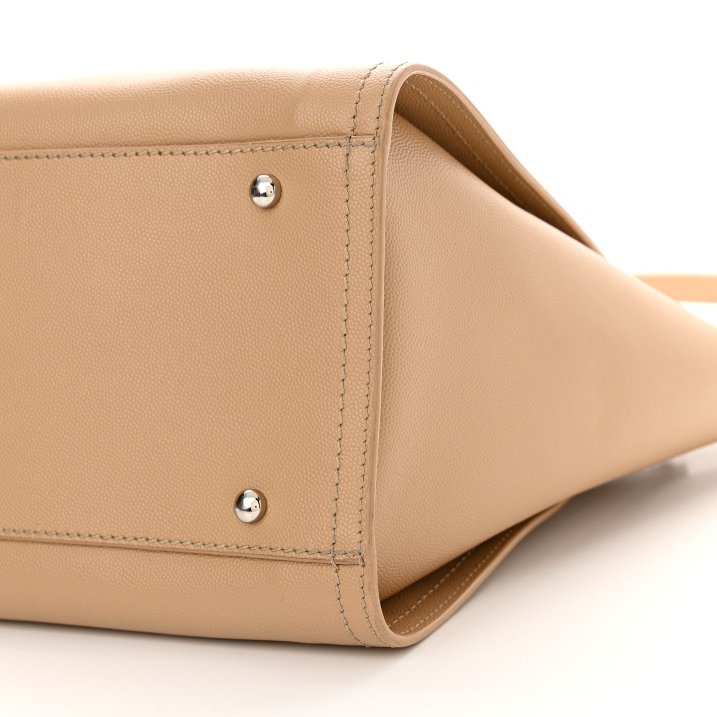Caviar Small Studded Deauville Tote Beige