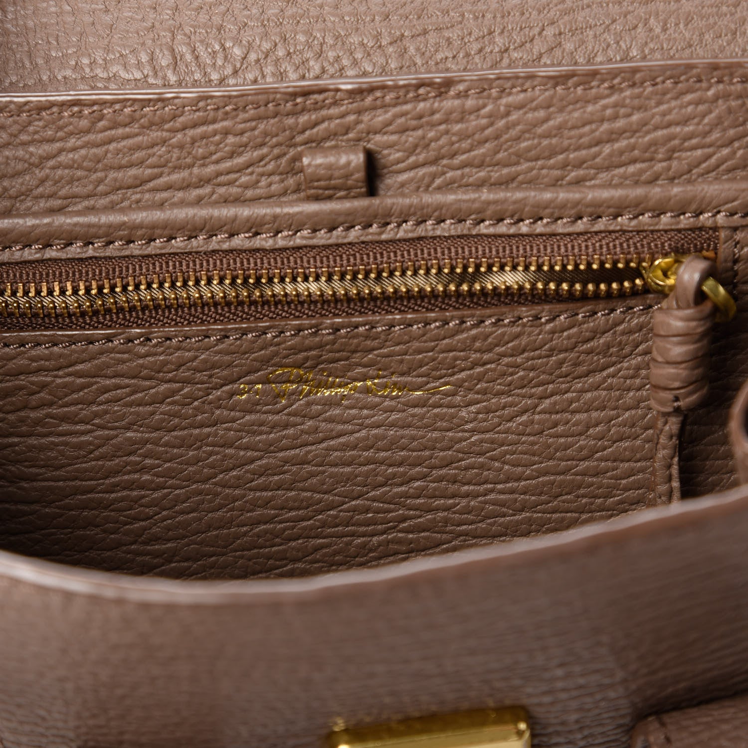 3.1 Phillip Lim Textured Calfskin Mini Pashli Satchel Taupe 8 of 10