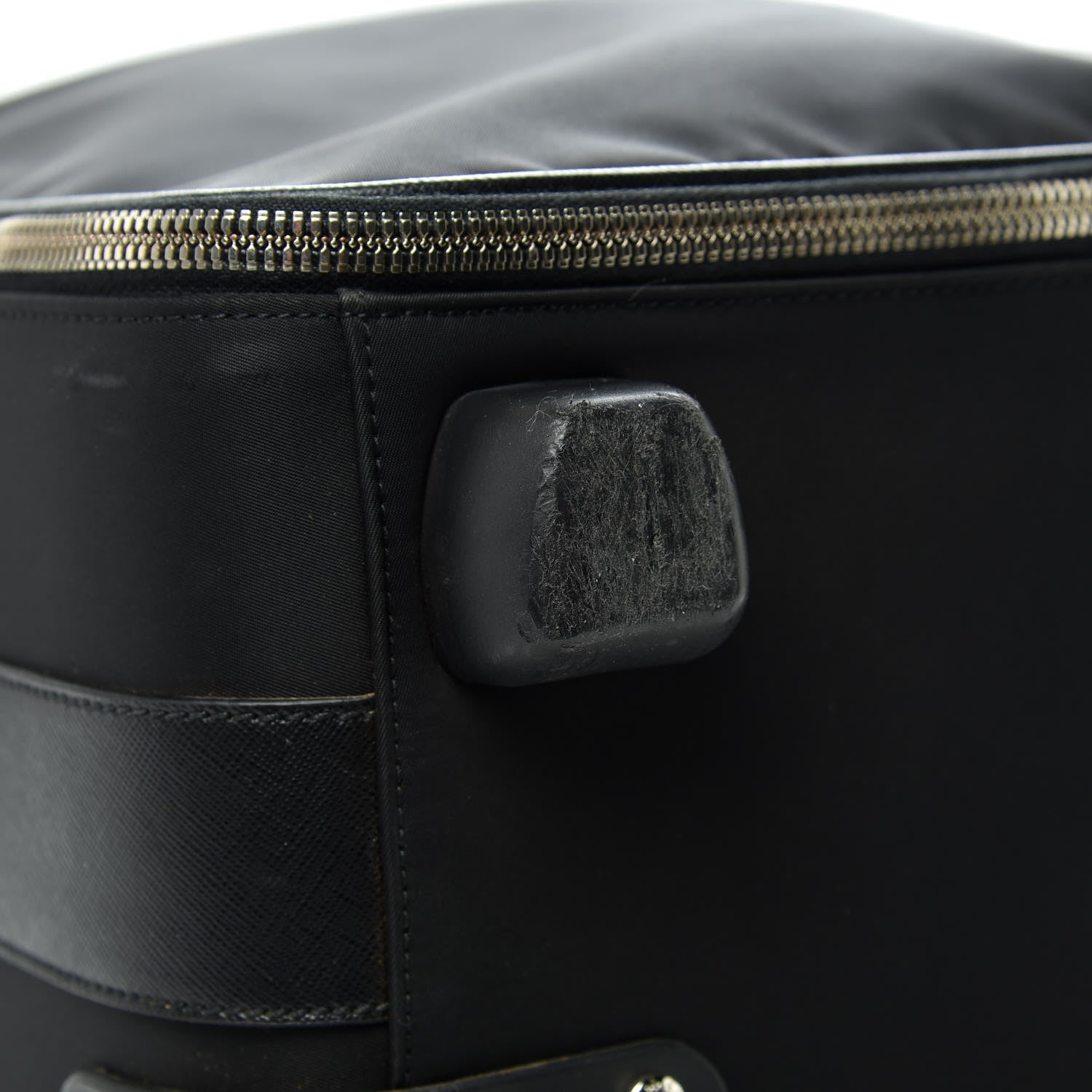 Prada Tessuto Nylon Saffiano Trolley Luggage Black 12 of 18