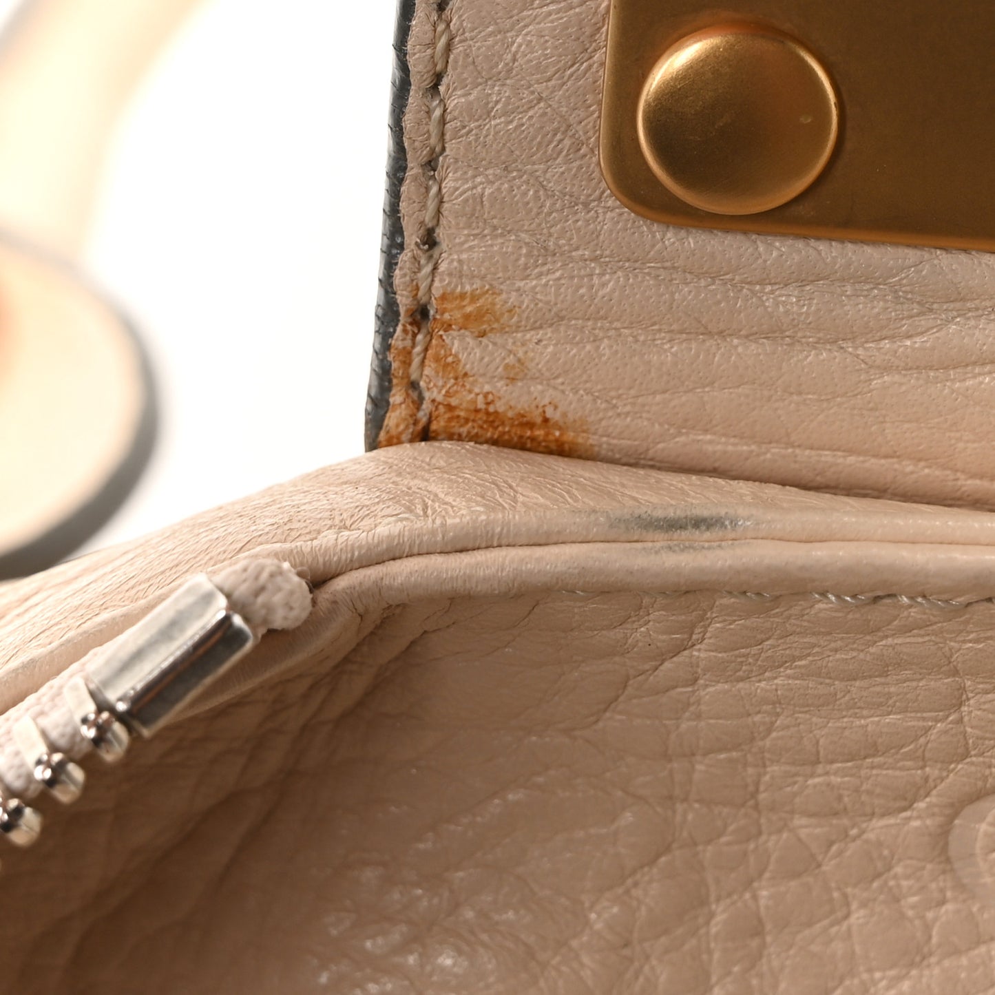 Calfskin Medium Paddington Satchel Ivory
