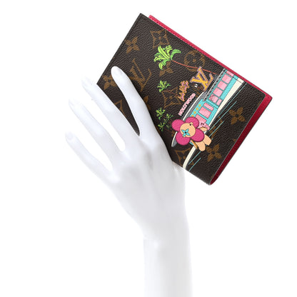 Louis Vuitton Monogram 2021 Christmas Animation Hollywood Passport Cover Fuchsia 2 of 6