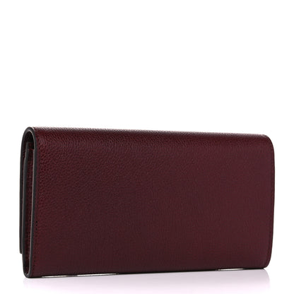 Gucci Grainy Calfskin Zumi Continental Wallet Vintage Bordeaux 3 of 8