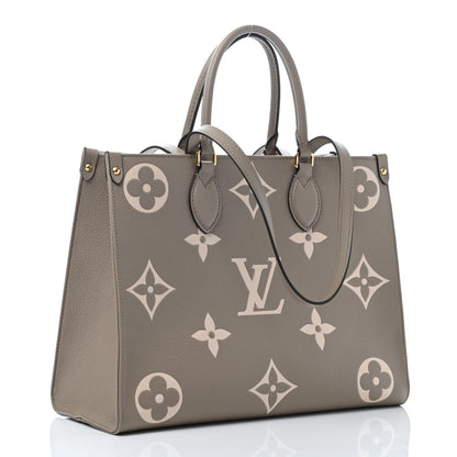 Louis Vuitton Empreinte Monogram Giant Onthego MM Tourterelle Creme 2 of 4