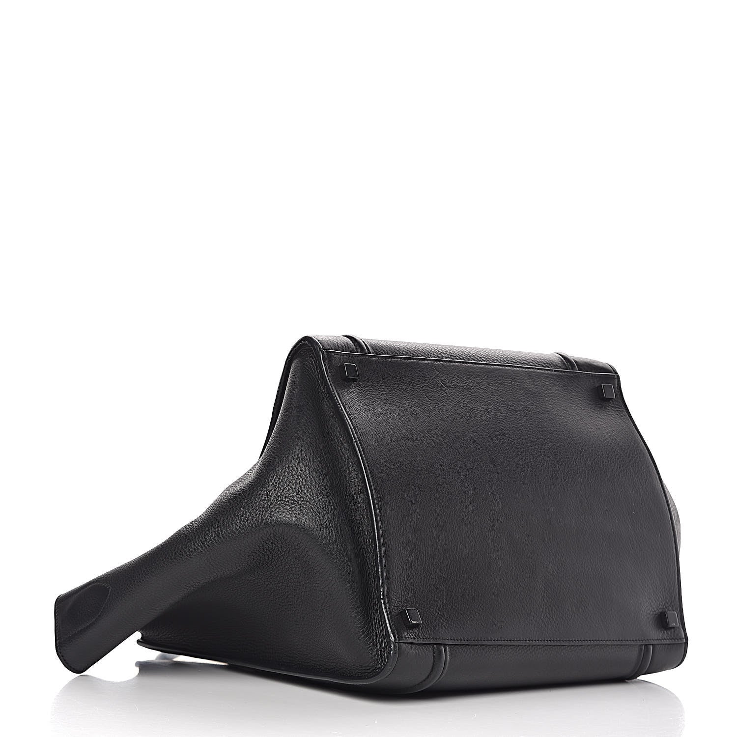 Celine Supple Calfskin Medium Phantom Luggage Black 4 of 16