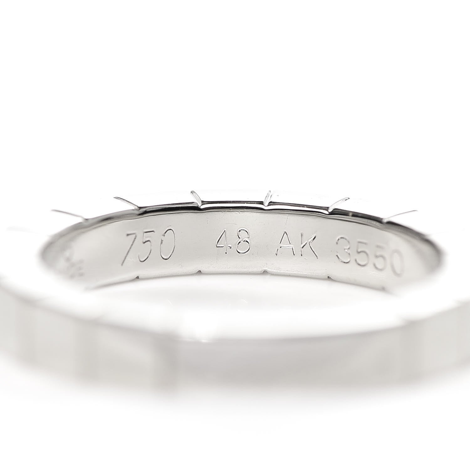 Cartier 18K White Gold Lanieres Ring 48 4.5 4 of 4