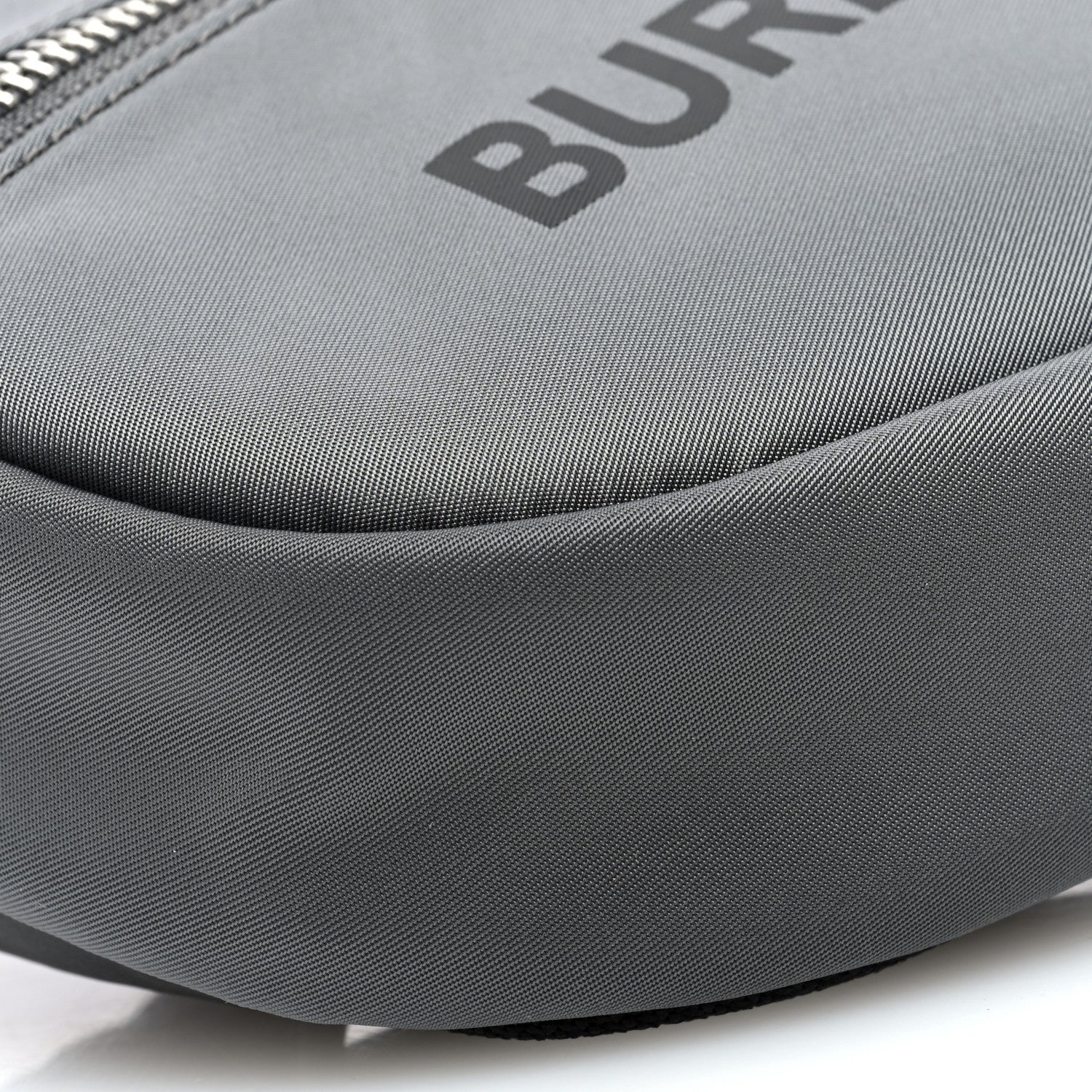 Burberry Econyl Logo Print Small Cannon Bum Bag Charcoal Grey 8 of 9