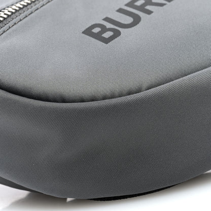 Burberry Econyl Logo Print Small Cannon Bum Bag Charcoal Grey 8 of 9