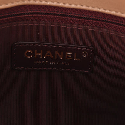 Chanel Sheepskin Quilted Mademoiselle Vintage Shopping Tote Beige 6 of 10