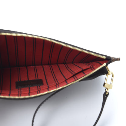 Louis Vuitton Damier Ebene Neverfull MM GM Pochette 4 of 8