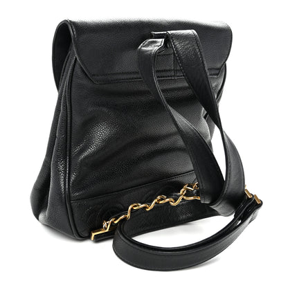 Chanel Caviar CC Backpack Black 3 of 10