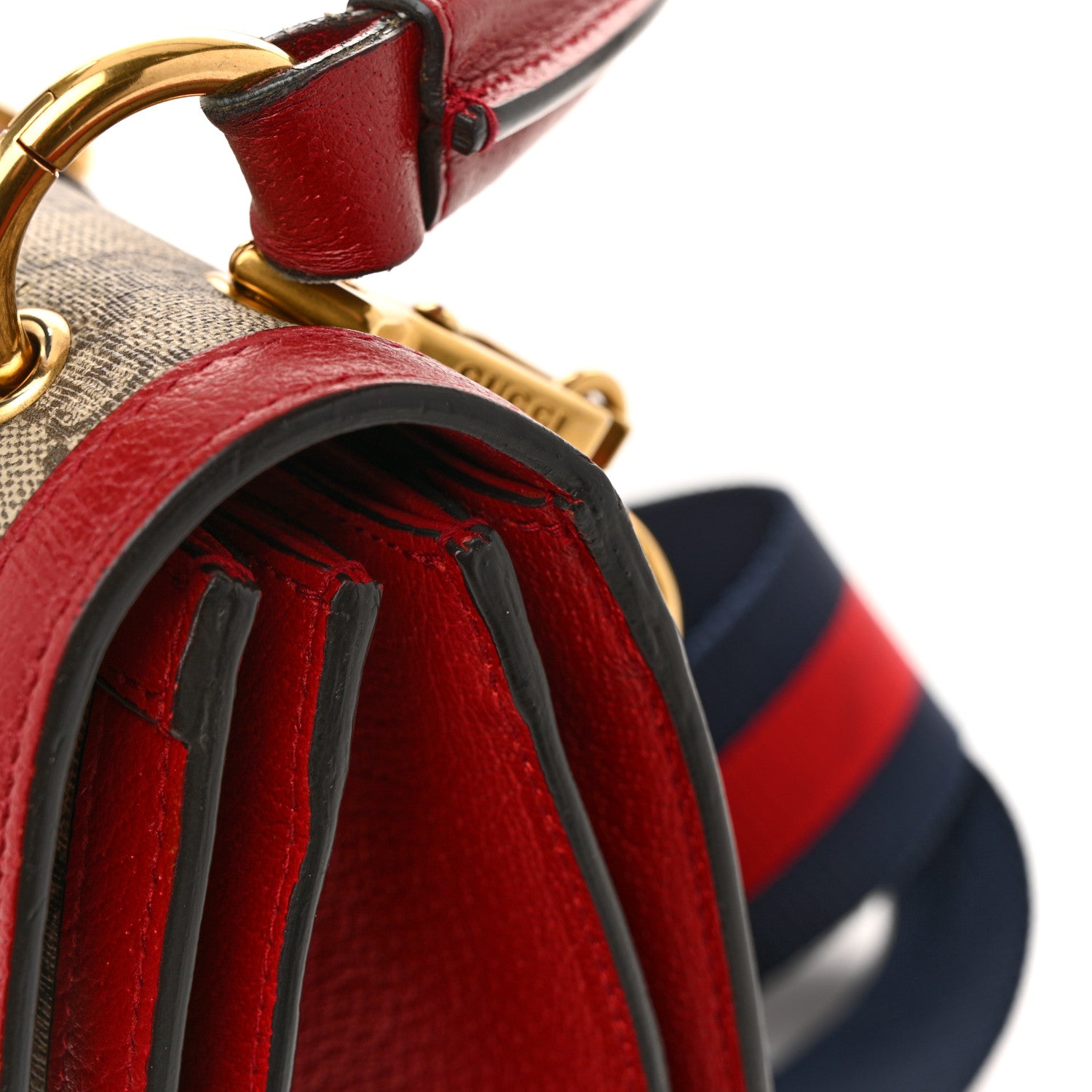 Gucci GG Supreme Monogram Small Queen Margaret Top Handle Bag Red 16 of 16