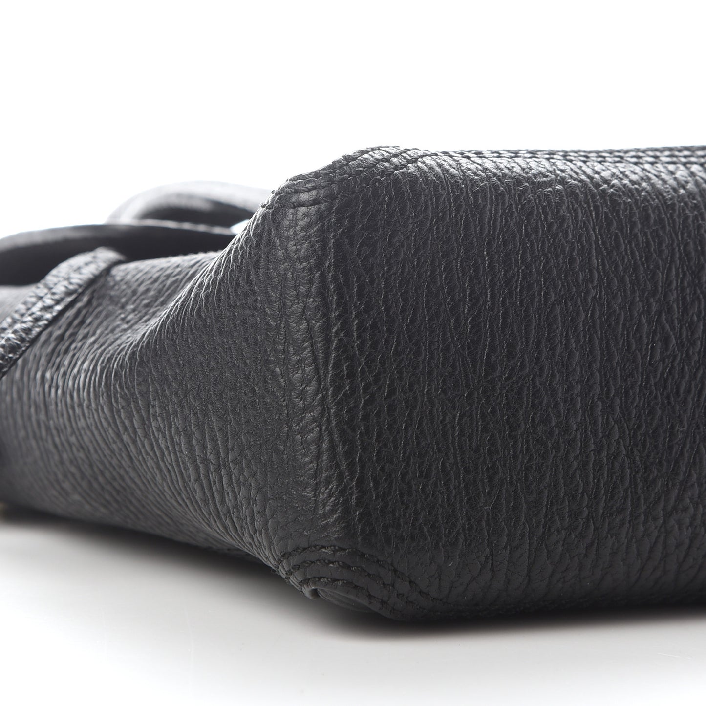 Textured Calfskin Mini Pashli Satchel Black