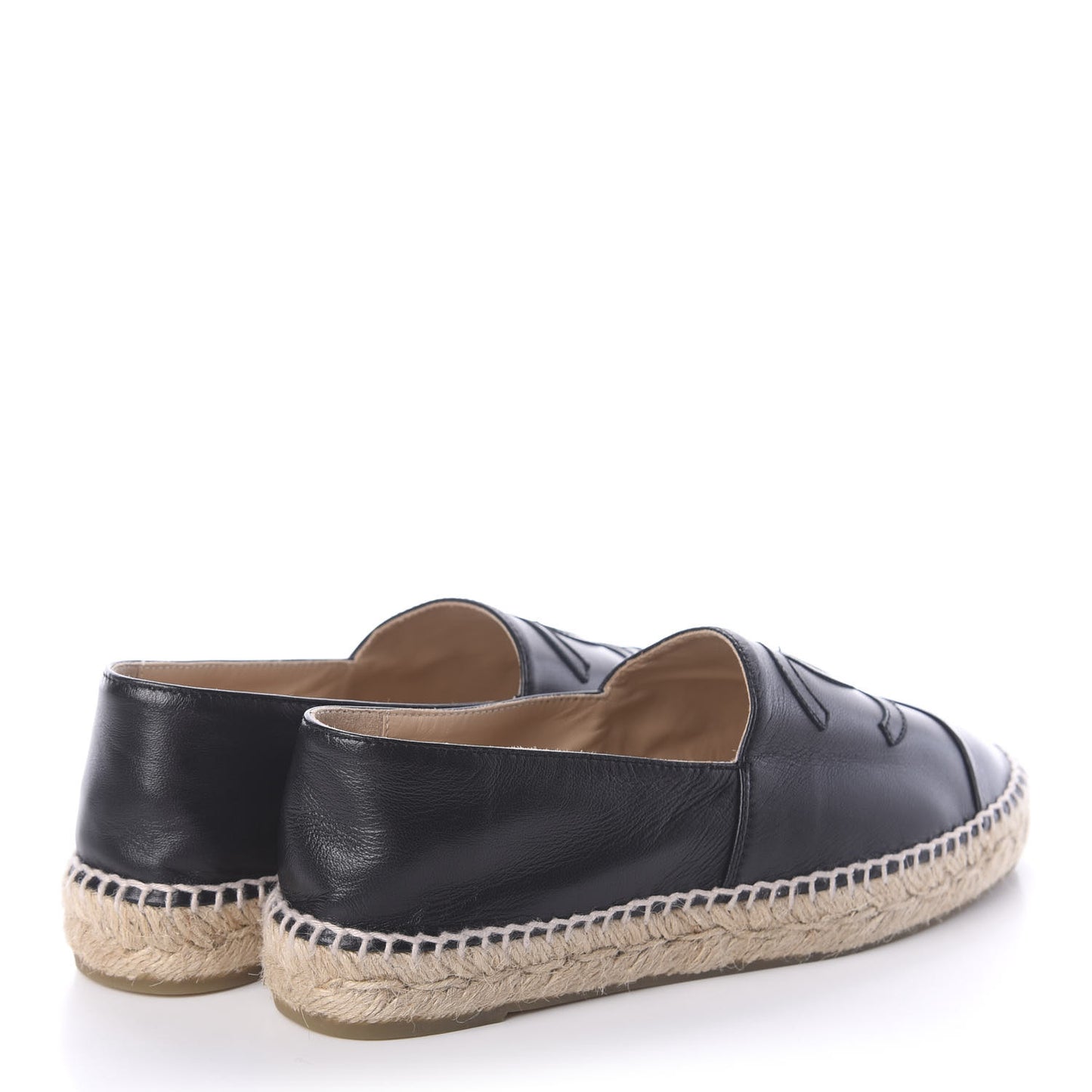 Lambskin CC Espadrilles 38 Black