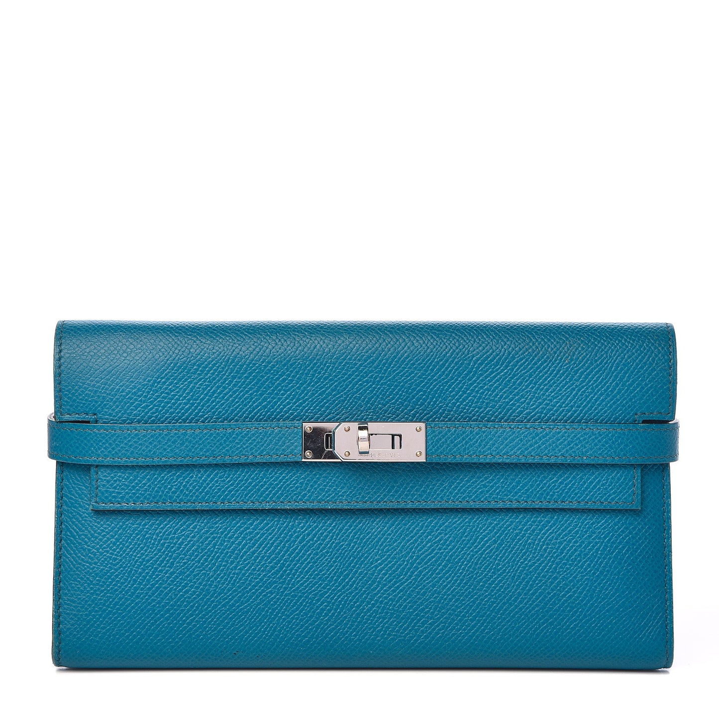Epsom Kelly Longue Wallet Bleu Izmir