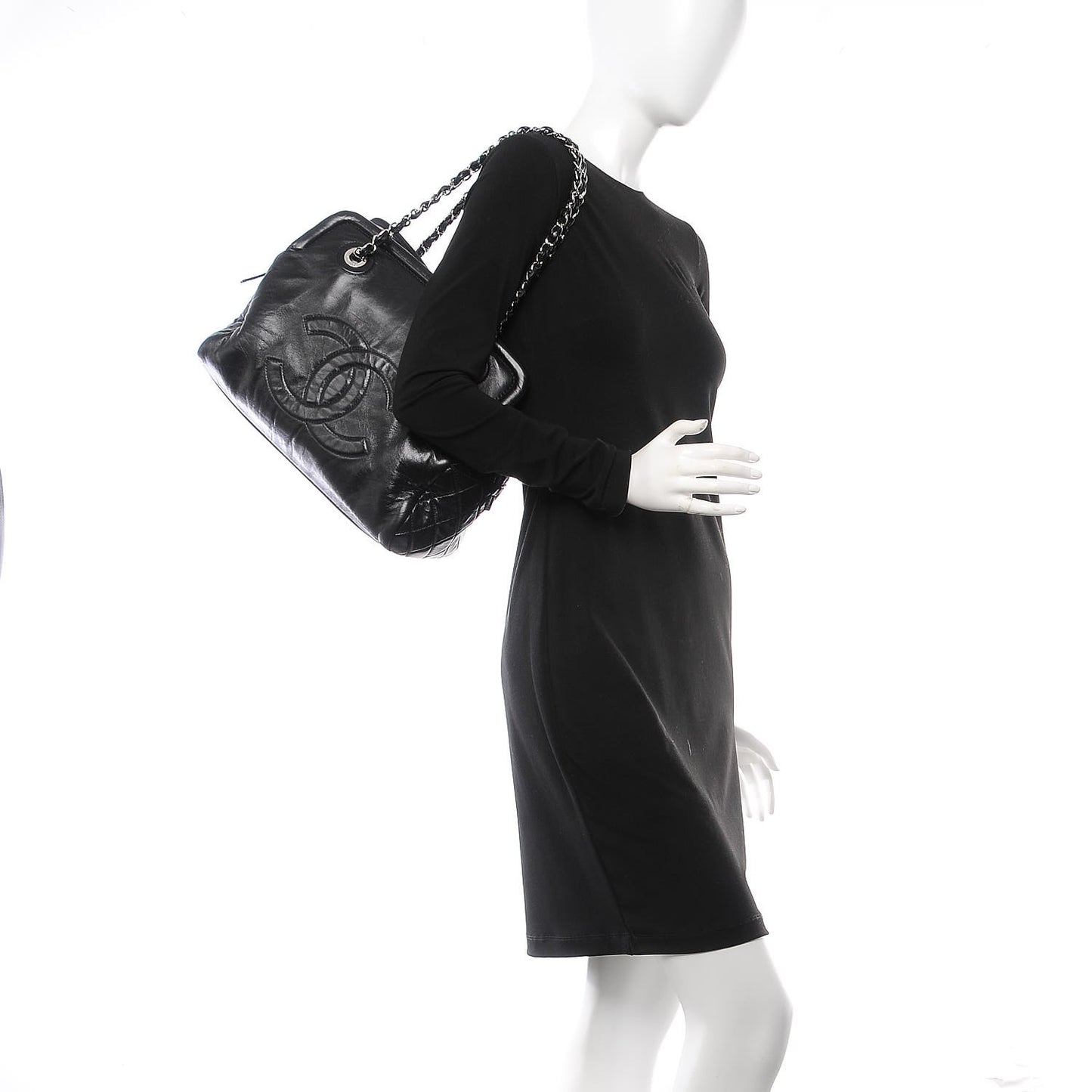 Lambskin Timeless CC Tote Black