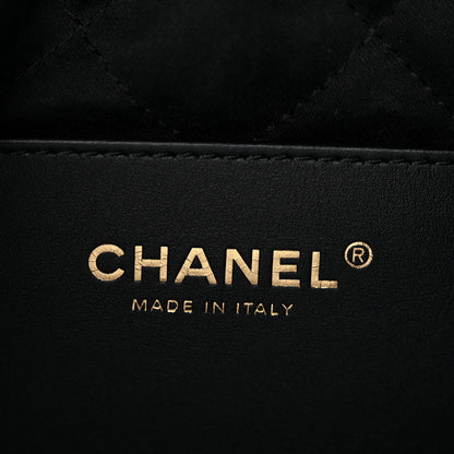 Chanel Shiny Caviar Quilted Monochrome Mini Chanel 22 Black 6 of 10