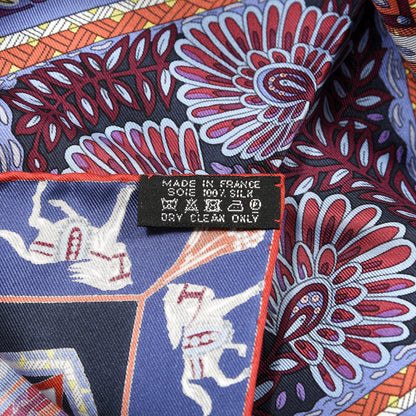 Hermes Silk Le Jardin De La Maharani Scarf 90 3 of 3