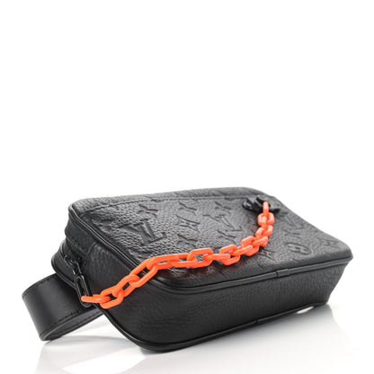 Louis Vuitton Taurillon Monogram Uniformes Solar Ray Soft Pochette Volga Belt Bag Black 4 of 10