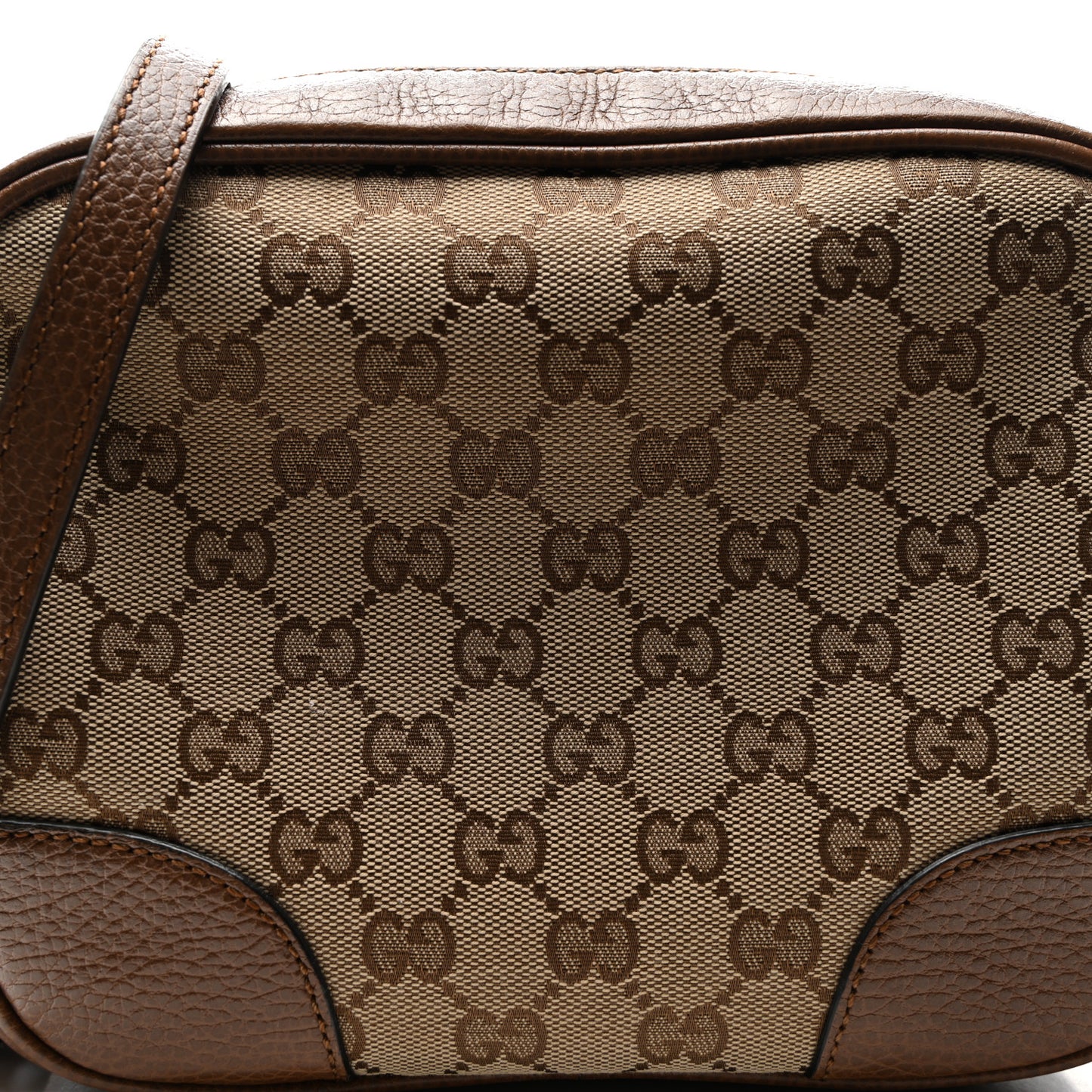 Monogram Mini Bree Messenger Bag Beige Tabacco